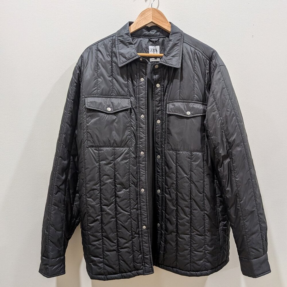 Zara-Unisex Puffer Shacket-Size XL